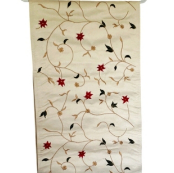 NWOT Table Runner Multicolor  Embroidered Beautiful Floral Design. 71/14 Inches - Picture 4 of 12